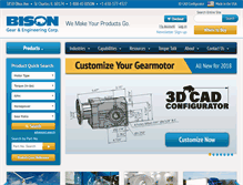 Tablet Screenshot of bisongear.com